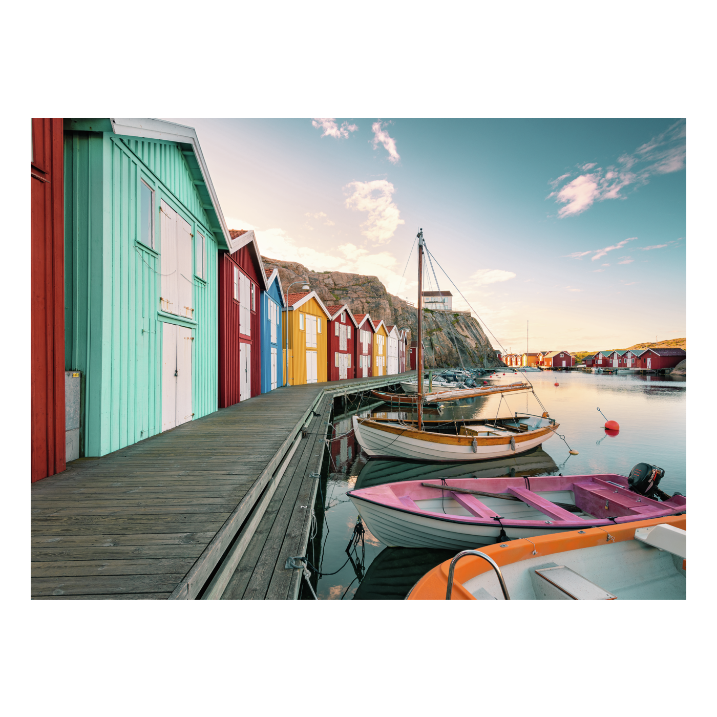 Boathouses in Smogen - 500 brikker