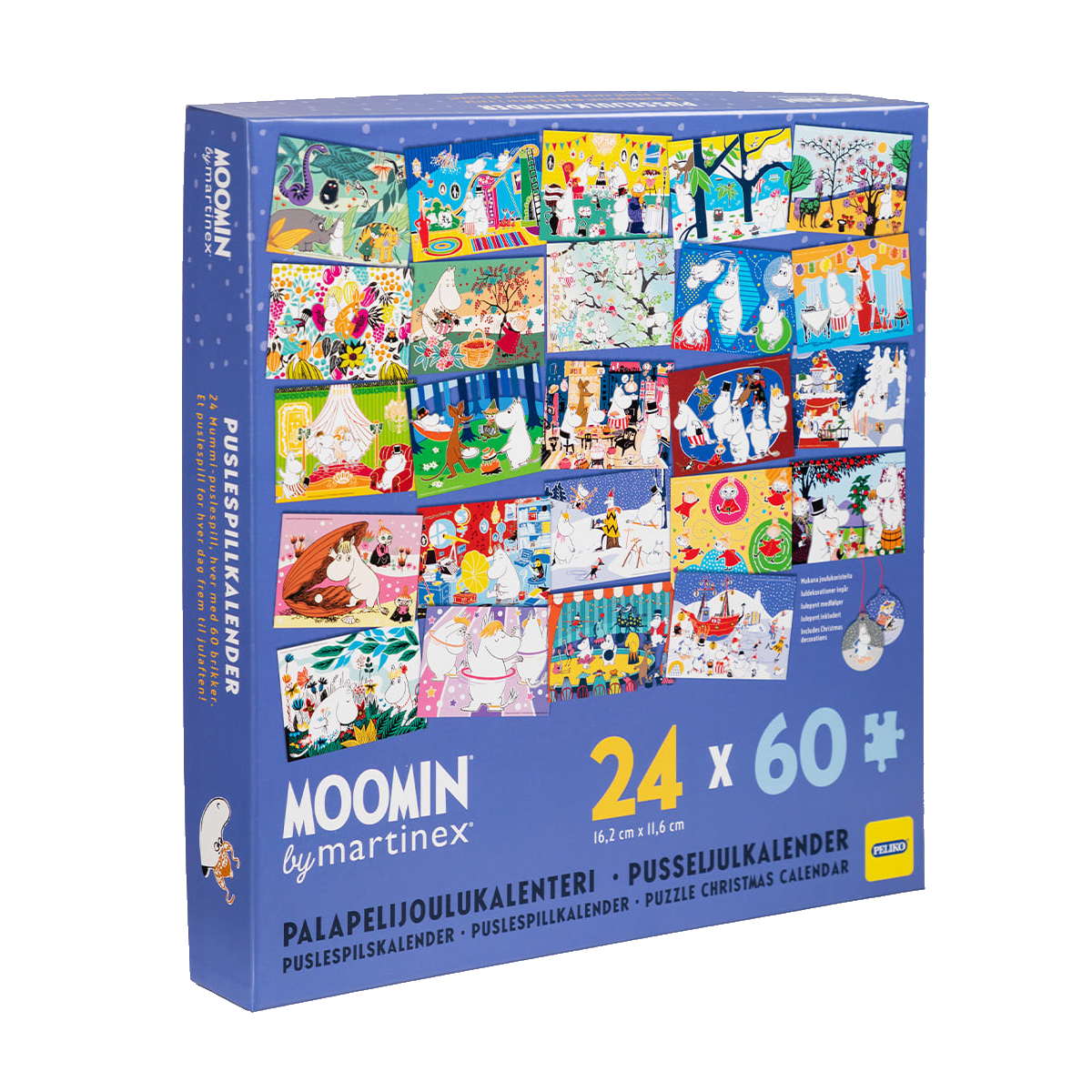 Moomin Puslespilsjulekalender - 24x60 brikker